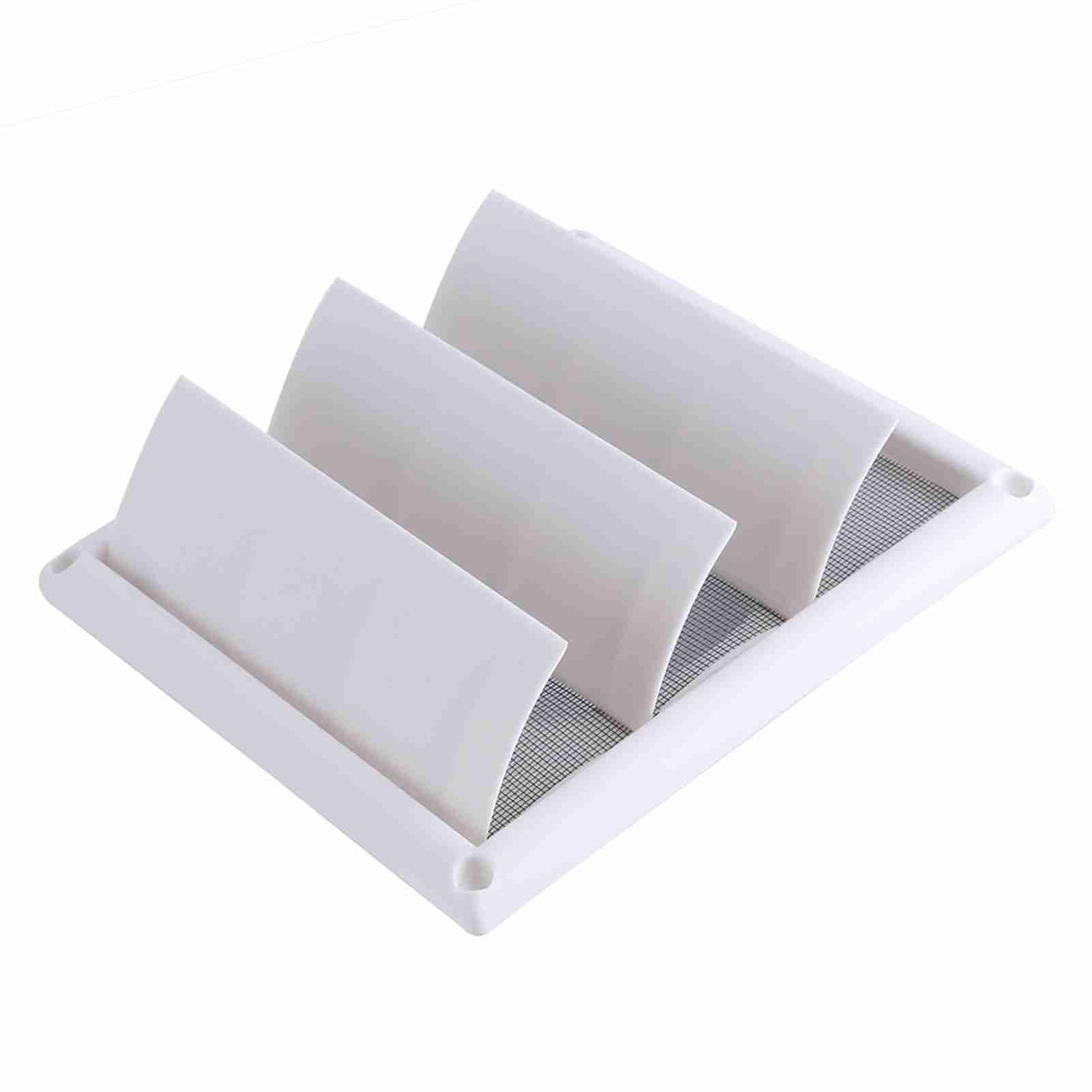 Pastic Lüftungsgitter 20x20 Cm – Kunststoff-Abdeckung Mit 3 Klappen & Netz Für Wandkanal