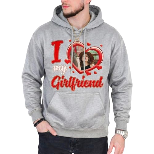 CRAZYDAISYWORLD Personalized I Love My Girlfriend Shirt, Custom I Heart