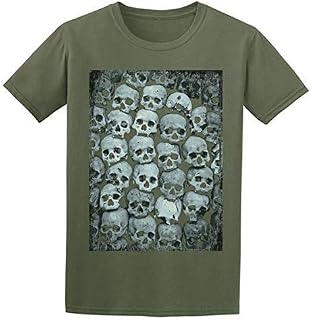 Skull Mausoleum T shirt, dark alternative design, premium soft cotton ethical tee, available in a range of colours
