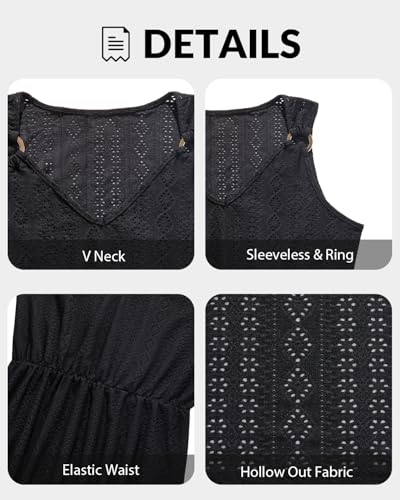 Pinup Fashion Swimsuit Cover Up - Bathing Suit Coverups Women 2025 V-Neck Sleeveless Summer Dresses3