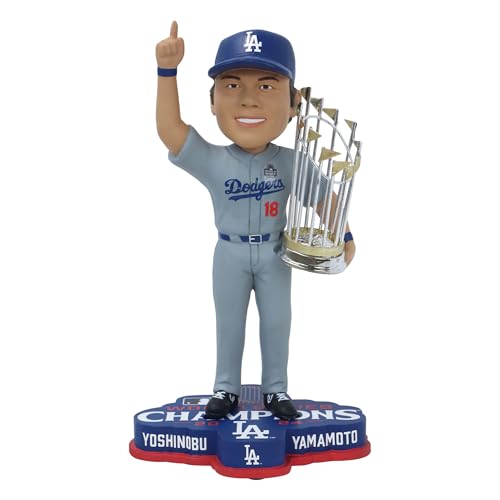 Yoshinobu Yamamoto Los Angeles Dodgers 2024 World Series Champions Bobblehead