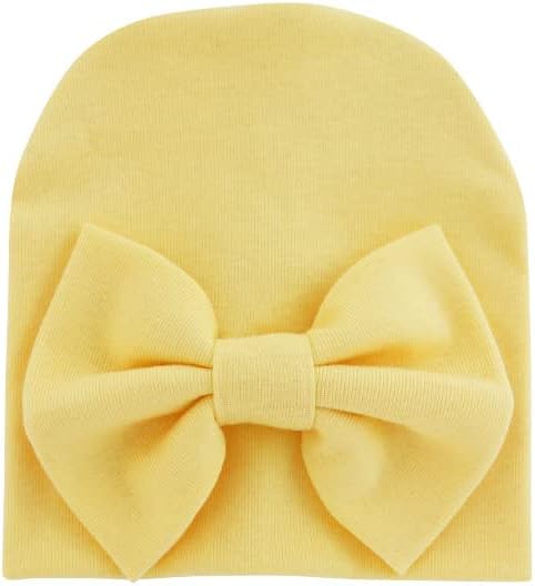 Miniatura 2 de QandSweat Sombreros y gorras para recién nacidas para niñas de algodón de 0 a 6 meses, paquete de 6, 0-6 meses