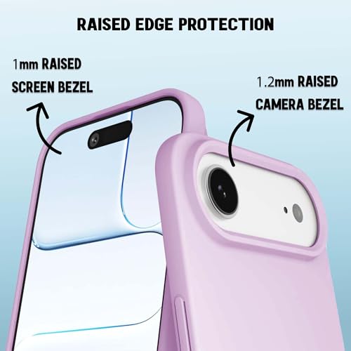 Image of Kratos Active Grip Silicone Case Cover Compatible with iPhone 17 Air - Enhanced Protection, Wireless Magnetic Charging Case with Raised Edge Camera & Screen Protection, Shock-Resistant Design Violet