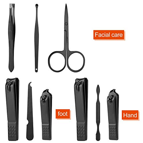 Manicure Set Men Travel Manicure Set Nail Clippers Mens Accessories Stainless Steel Nail Clippers Set Pedicure Set Personal Care Kit Nail Grooming Kit Gift for Men Husband Friend Parents Women - Image 6