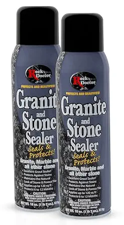 Rock Doctor Granite Sealer for Marble, Stone, and Tile Countertops - Pack of 2