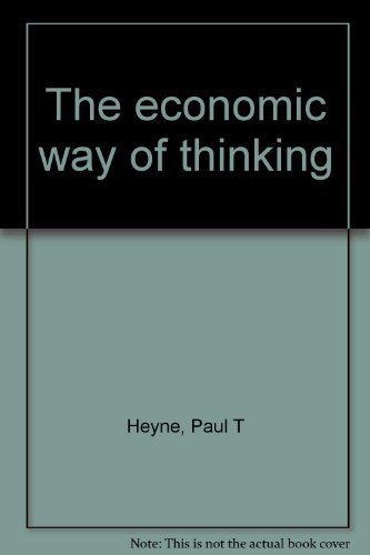 The economic way of thinking 0057419256 Book Cover