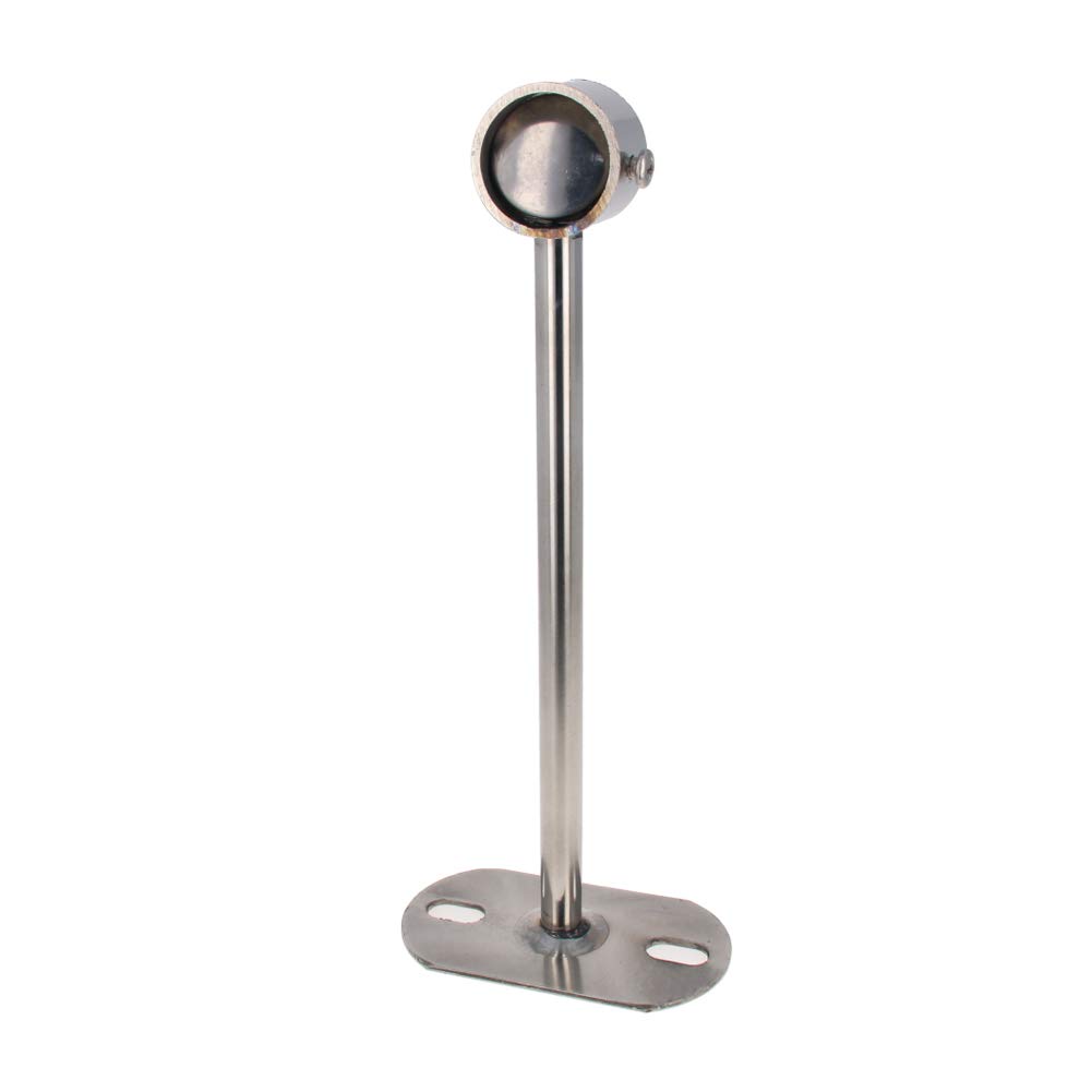 Auniwaig Soporte de montaje en techo de 4 piezas, soporte de tubo de armario, 25 mm x 200 mm (DxH), cortina de ducha para armario, barra de soporte de palanca de armario, enchufe de brida de tubo