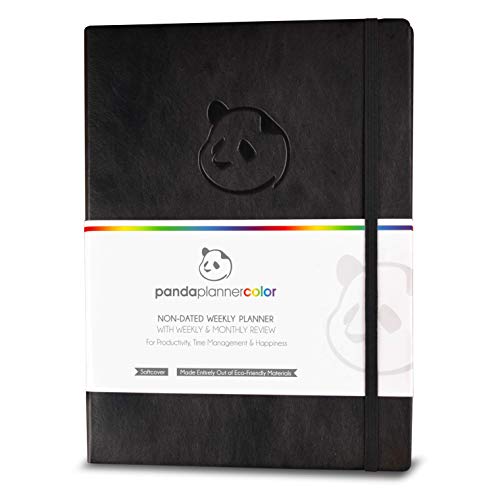 Panda Planner Color - Coloring Book & Weekly Planner for Productivity & Happiness - Weekly Layout, Daily Gratitude, Personal Organizer All-In-1! Softcover - 8.5
