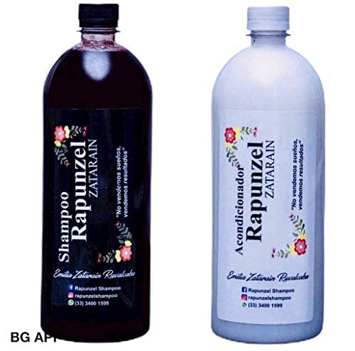 Rapunzel Sahmpoo And Conditioner Bundle 2 In 1 Kit. Effective Against Alopecia and Early Baldness, Eliminates Frizz, Helps Control Dandruff, Removes Ceborrhea. Original Dist By Alebrije Imports Inc.