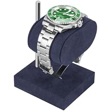Adjustable Watch Display Stand Holder, Wrist Watch Display Organizer Holder for Men and Women Blue