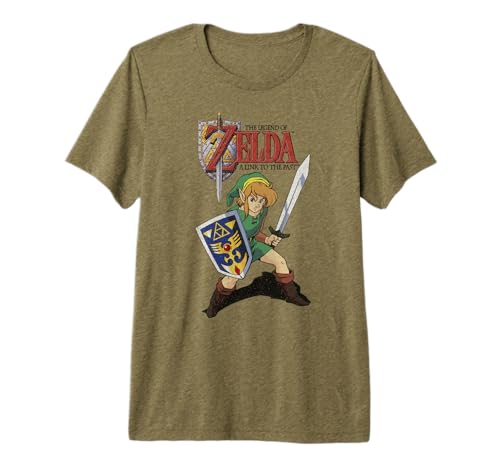 Legend of Zelda Link To The Past Cartoon Art Premium T-Shirt Premium Tri-blend T-Shirt - image 1