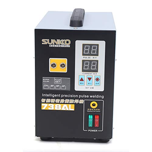 Spot Welder Machine, 738AL 110V 3.6KW Pulse Spot Welder Welding Soldering Machine Portable Spot Welding Equipment with Telescopic Arm 18650 14500 Lithium Battery Pack Building