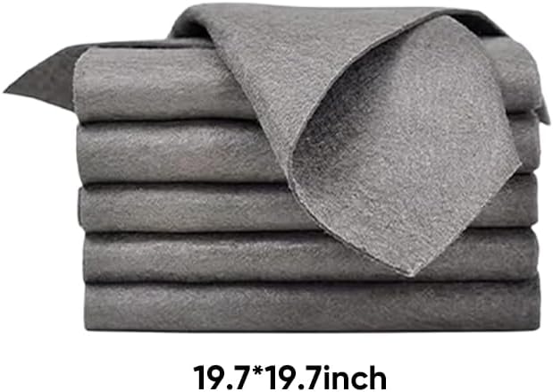 Saker Magic Cleaning Cloth for Glass,Premium Microfiber Cleaning Cloth for Streak-Free Shine on Glass and Household Surfaces (10, 50 * 50CM)