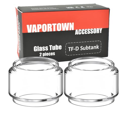 Vaportown Ersatzglas kompatibel mit SMOK TF-D Subtank Verdampfer Glas Bulb Pyrex Ersatz für X-PRIV PLUS & SOLO Kit SMOKTECH TF D Sub ohm Tank (2 Stück) Vaportown Ersatzglas kompatibel mit SMOK TF-D Subtank Verdampfer Glas Bulb Pyrex Ersatz für X-PRIV PLUS & SOLO Kit SMOKTECH TF D Sub ohm Tank (2 Stück)