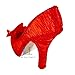Ring Holder High Heel Shoe Design Fashion Jewelry Organizer Display Birtyday Gift (red)