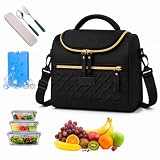 Lonchera Térmica Impermeable con correa - Bolsa de Almuerzo Aislante con Capacidad Grande, Antifugas y Fácil de Limpiar Hielera Portátil Unisex...
