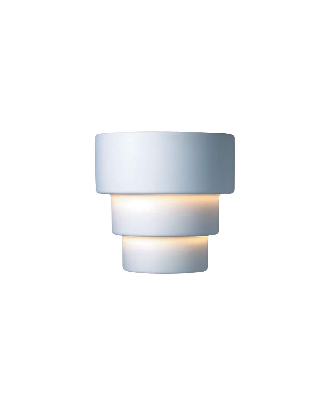 Amazon.com: Justice Design Group Lighting CER-2225-BIS Wall Sconce with  Ceramic Bisque Shades, White : Everything Else