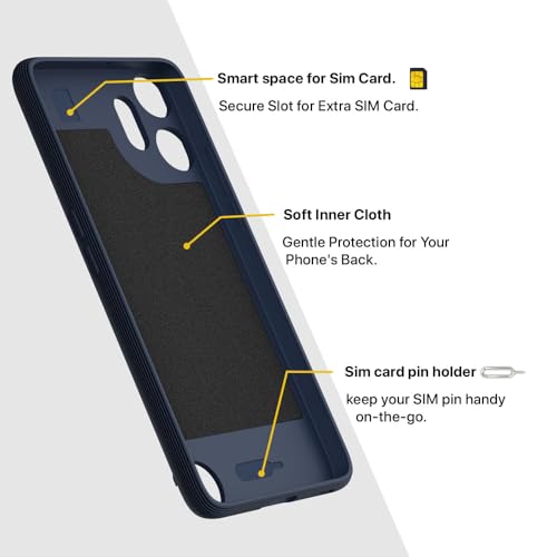 Image of Shockproof Case for CMF by Nothing Phone 2 Pro 5G | Full Camera Protection | TPU Flexible Back Cover for CMF by Nothing Phone 2 Pro 5G (Steel Blue)