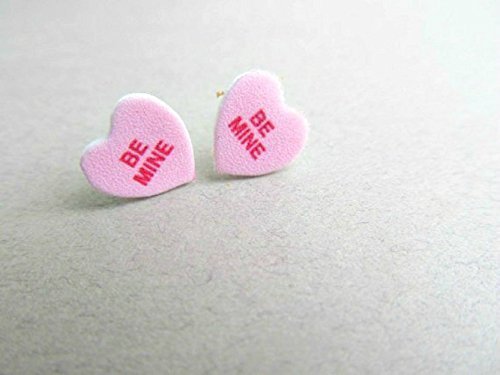 candy heart earrings