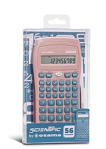 Osama - Calculadora científica para Escuela, Universidad y Oficina con 56 Funciones, 10 dígitos en Mantissa, 2 en exponente + Funda rígida Deslizante, calculadora Profesional 9,6 x 2 x 16,3 Rosa - imagen 5