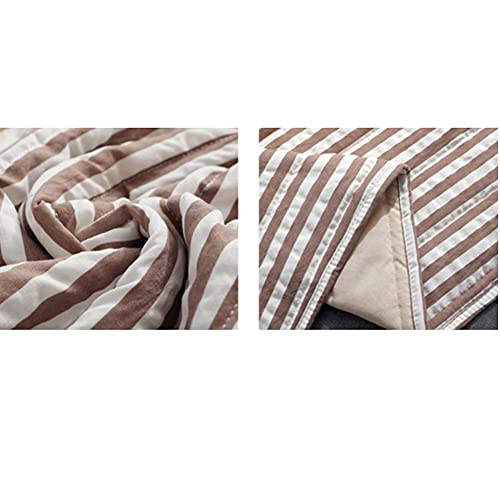 Couette d'été lavée en polyester RWRAPS kaki pour lit double douce - 4