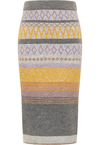 usha FESTIVAL 15520250 Jupe, Anthracite Multicolore, XS/S Femme Cover