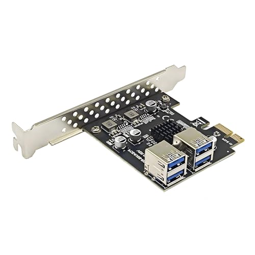 Carte PCIE USB 3.2 Gen1 5 Gbps offrant quatre ports supplémentaires pour vos transferts