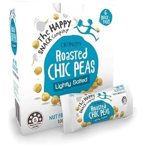 The Happy Snack Company Roasted Chickpeas 6 x 25g Lightly Salted