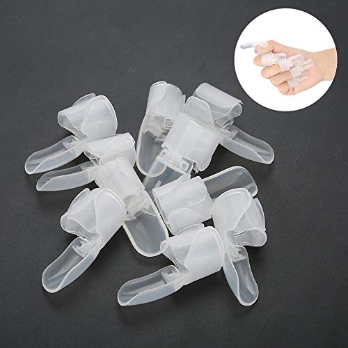 Nagellack-Schutz für Finger, Nagelschutz, Maniküre, Finger-Nagel-Kunst-Spitzen-Abdeckung, 10 Stück, Nagellack-Lack-Schutz-Halter, Nagel-Kunst-Spitzen-Clip-Kappen-Halter