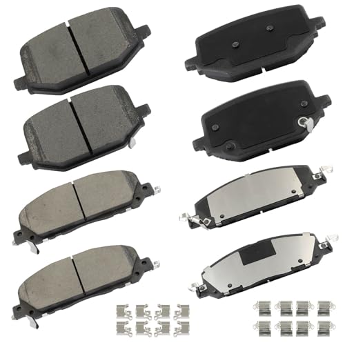 Image of cciyu D2229 & D2231 Front Rear Ceramic Disc Brake Pads Kit For Ford For Explorer 2020-2025,For Lincoln For Aviator 2020-2025