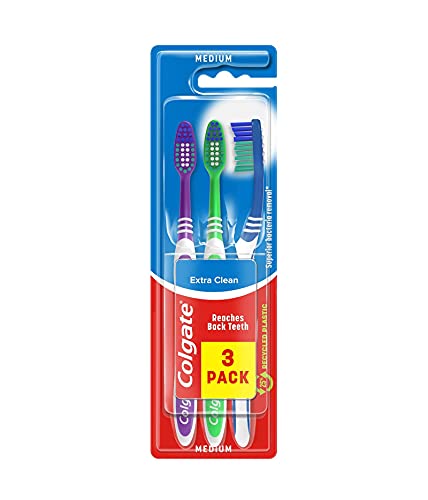 Colgate Extra Clean Toothbrush Medium (3 Pack)