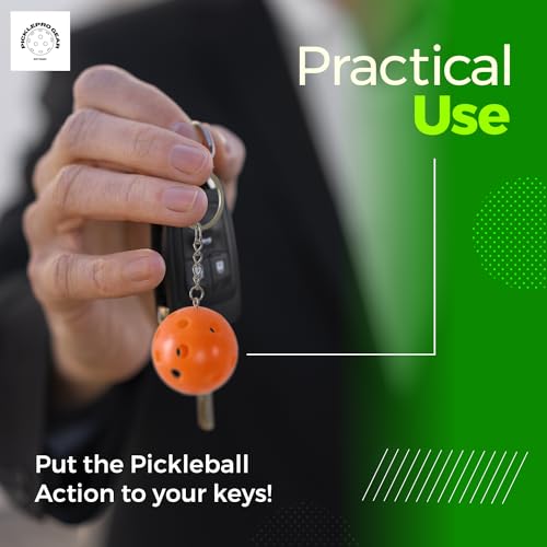 Porte-clés Pickleball colorés et lot d'autocollants pour accessoires de sport - 6