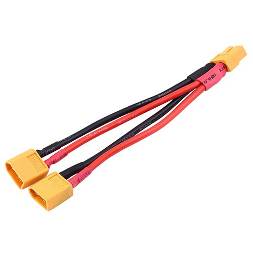 MA XT60 10cm 14AWG Dual Extension Y Splitter Parallel Battery Connector Cable for DJI Phantom 5JAS-image-18