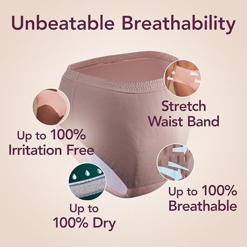 Image of Depend Silhouette Adult Diapers, Incontinence & Postpartum Bladder Leak Underwear for Women, Maximum Absorbency, Extra Large, Pink, 18 Count, Packaging May Vary