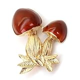 キノコ ブローチ 秋 ファッション ピン 可愛い おしゃれ エレガント アクセサリー プレゼント 贈り物 メンズ レディース ジュエリー カフス専門店 [並行輸入品]