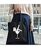 Hippowarehouse Cocktail glass girl Tote Shopping Gym Beach Bag 42cm x38cm, 10 litres #1