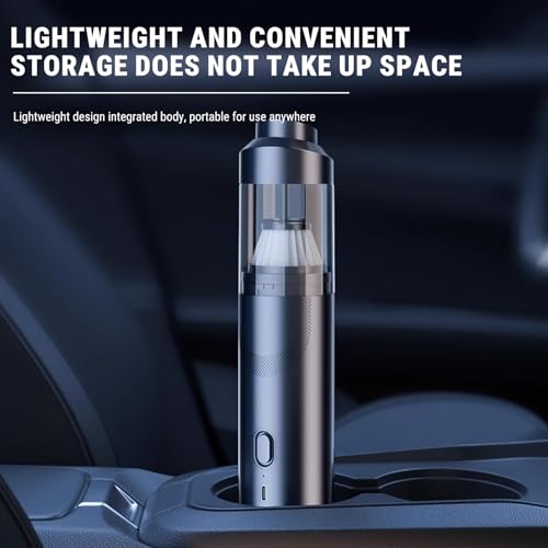 Uadme Aspiradora de Mano para Coche, Mini Aspirador sin Cable Carga USB 5000 Pa 90W, Vacuum Cleaner de Coche Inalámbrico Potente, Negro - imagen 8