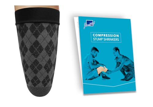 Image of Prosthetic Stump Shrinkers-Above Knee, 35cm, Compression, 20-30, Amputee Socks, Tartan Pattern, Taiwan Excellence
