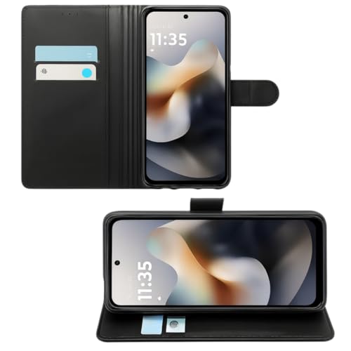 Capa Capinha Carteira Flip Couro Compatível Motorola Moto G56