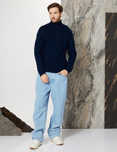 Image of Amazon Brand - Symbol Men's Casual Acrylic High Neck Sweater (Available in Plus Sizes)