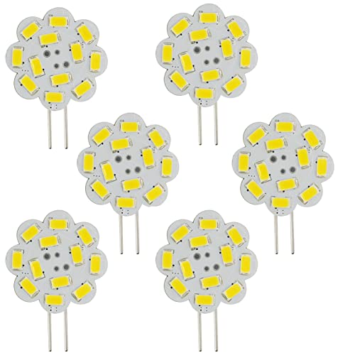 Edearkar 2W G4 LEDCgd (6pbN) LEDfBXN 20W nQpd r[p180x 6000K fCCgzCg @\t AC/DC 12V G4 oCsv V䖄ߍ݃pbNp