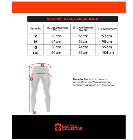 Calça Ciclismo Masculina Preta Forro Em Gel Com Bolsos Mtb Confortável (G)