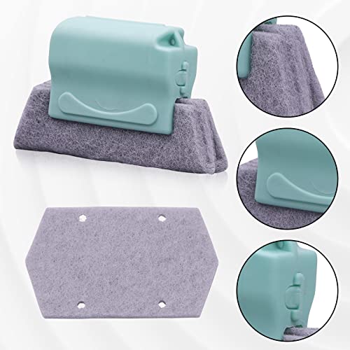 Korunb Magic Window Groove Cleaning Brushs, Hand-Held Crevice Cleaning Tools, Window Or Sliding Door Track Cleaner For Sliding Door, Sill, Tile Lines, Shutter, Car Vents, Keyboard, Small Clean Kit #TOP2