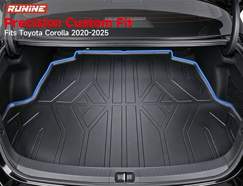 Image of Floor Mats for Toyota Corolla 2020-2025 2026, All Weather Protection Custom Floor Mats Trunk Cargo and Car Windshield Cover Set for Toyota Corolla Accessories,Car Floor Liners Set