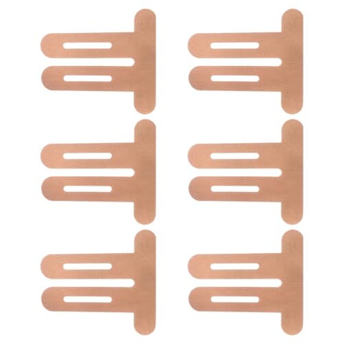 KEQAR 6 tiras de kinesiología pre-cortadas para rodillas – color carne, sin látex, impermeables, elásticas