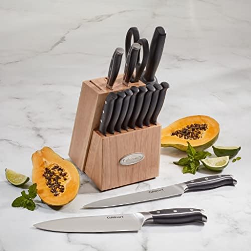 Cuisinart C77TRN-15P Nitrogen Collection 15-Piece Knife Block Set, Black - Thumbnail 3