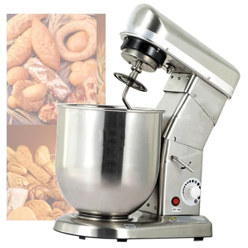 UMJIGF Kitchen Electric Stand Mixer, 3 Speeds Kitchen Electric Mixer, Tilt-Head Cake Mixer with 5L/10L Stainless Steel Bowl,10L