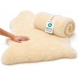 Medical Sheepskin for Bedsores, Oeko-Tex Lambskin Pad 24 x 41 in, Shorn