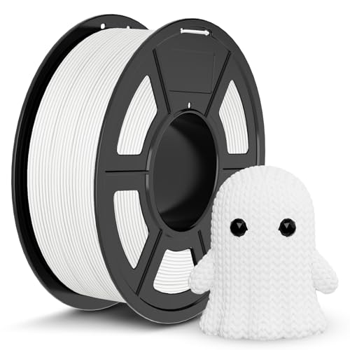 Image of JAYO PLA 3D Printer Filament White, PLA Filament 1.75mm, 1.1KG Spool, Dimensional Accuracy + /- 0.02mm, Fit Most FDM Printer