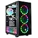 XUM Titan Gaming PC: AMD Ryzen 5 5500, RTX 2070 Super, 16GB RAM, 1TB HDD + 512GB NVMe SSD, 700W PSU, aRGB Lighting, WiFi, Windows 11 Home Desktop